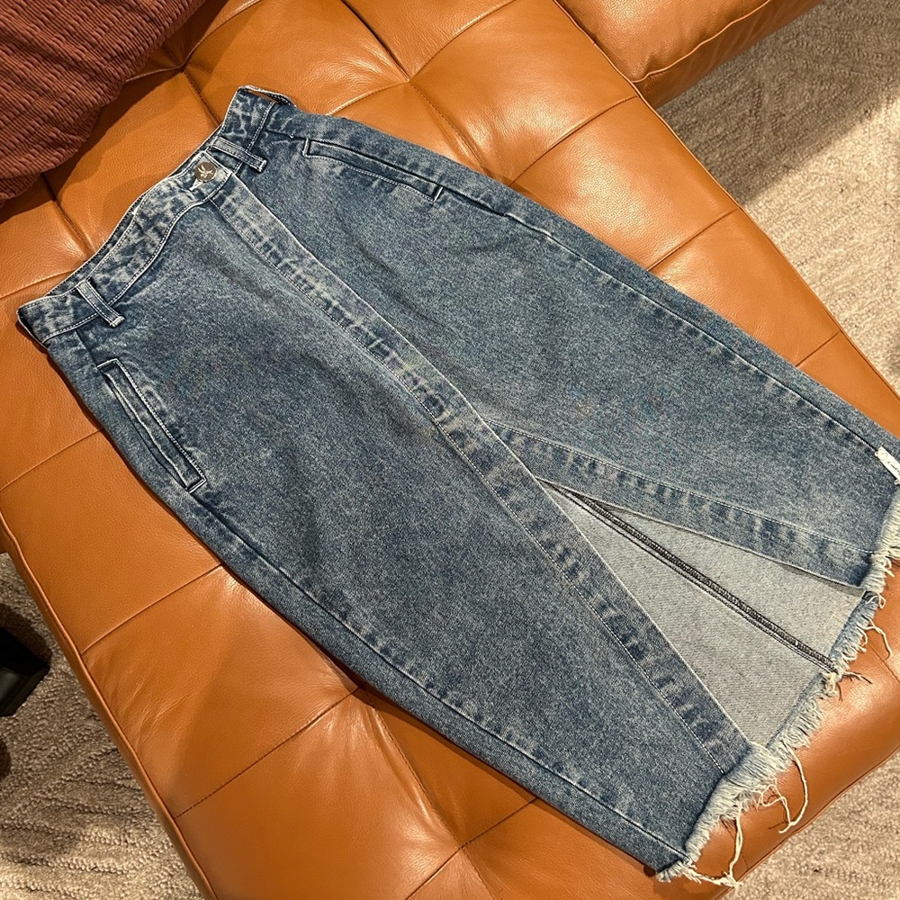 EUC One x One Teaspoon denim wrap skirt, size 26/27
